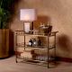 Masute Living - Gheridon LUX, Otel, Sticla, Alama Vintage, Scarlett L