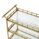 Masute Living - Gheridon LUX, Otel, Sticla, Alama Vintage, Scarlett L