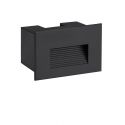 Spot LED incastrabil exterior, ambiental, IP65, POLKA negru