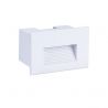 Spot LED incastrabil exterior, ambiental, IP65, POLKA alb