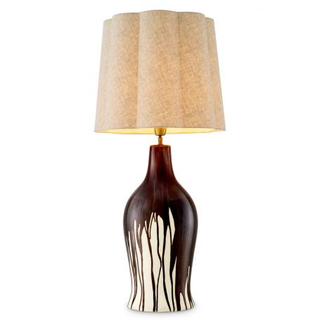 Veioze - Veioza, Lampa de masa LUX, Ceramica, Maro, Beatriz