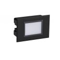 Spot LED incastrabil exterior, ambiental, IP65, RUDY negru