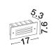 Spoturi - Spot LED incastrabil exterior, ambiental, IP65, OFF L 17cm