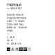 Aplice - Mini Aplica LED de perete exterior, IP65, TIEPOLO negru