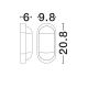 Aplice - Mini Aplica LED de perete exterior, IP65, TIEPOLO negru