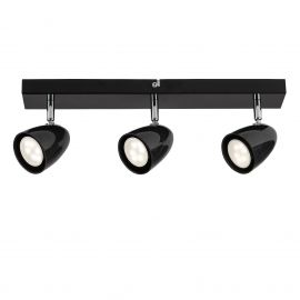 Plafoniere cu spoturi, Spoturi aplicate - Plafoniera cu Spot-uri Directionabile, 3xGU10, Perico negru