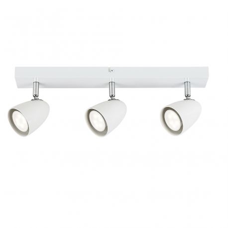 Plafoniere cu spoturi, Spoturi aplicate - Plafoniera cu Spot-uri Directionabile, 3xGU10, Perico alba