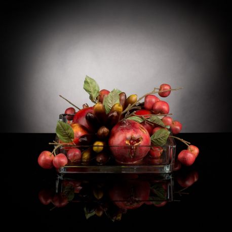 Aranjamente florale LUX - Aranjament floral mediu decor festiv design LUX POMEGRANATE