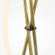 Lampadare - Lampadar, Lampa de Podea LED, Alama Satinata, Crochet