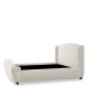 Paturi - Pat dublu tapitat design elegant LUX Mellory, Seashell off-white