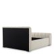 Paturi - Pat dublu tapitat design elegant LUX Kayden, Albury bej