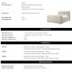 Paturi - Pat dublu tapitat design elegant LUX Kayden, Albury bej