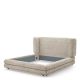 Paturi - Pat dublu tapitat design elegant LUX Francisco, Creststone bej