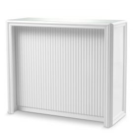 Bar design LUX, Lemn, Alb, Sticla, Roland