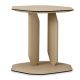 Masute Living - Masuta laterala design LUX, Piele Sintetica, Maro Deschis, Maurizio