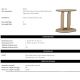 Masute Living - Masuta laterala design LUX, Piele Sintetica, Maro Deschis, Maurizio