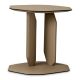 Masute Living - Masuta laterala design LUX, Piele Sintetica, Maro, Maurizio