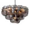 Candelabru design LUX, Sticla, Fumuriu, Gustave