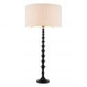 Veioza, Lampa de masa design LUX, Lemn, Tesatura, Arabella