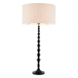 Veioze - Veioza, Lampa de masa design LUX, Lemn, Tesatura, Arabella