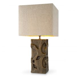 Veioze - Veioza, Lampa de masa design LUX, Aluminiu, Tesatura, Enzo