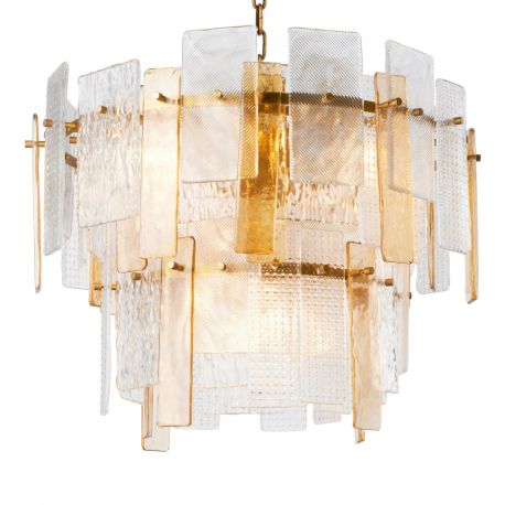 Candelabre, Lustre - Candelabru design LUX, Sticla Texturata, Cassiano