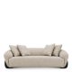Canapele - Canapea design LUX Siderno, Splendor gri deschis