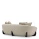 Canapele - Canapea design LUX Siderno, Splendor gri deschis