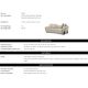 Canapele - Canapea design LUX Siderno, Splendor gri deschis