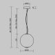 Pendule, Lustre suspendate - Pendul LED design modern Bruma