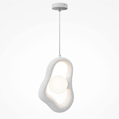 Pendule, Lustre suspendate - Lustra Suspendata din Polirasina, Alb, Opus