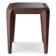 Masute Living - Masuta laterala LUX, Aluminiu Reciclat, Sticla Neagra, Quentin