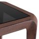 Masute Living - Masuta laterala LUX, Aluminiu Reciclat, Sticla Neagra, Quentin