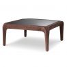 Masuta de cafea LUX, Aluminiu Reciclat, Sticla Neagra, Quentin
