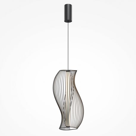 Pendule, Lustre suspendate - Lustra Suspendata LED, Negru, Shadows of the past