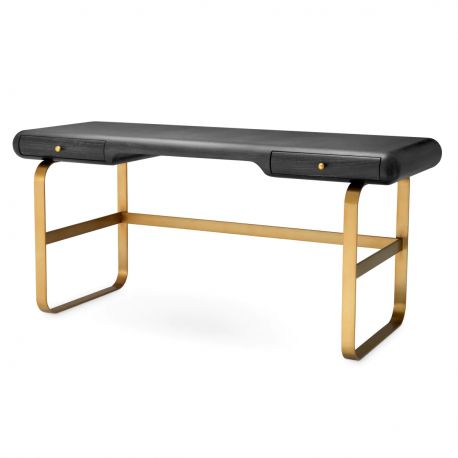 Birouri - Birou Design LUX, Furnir Stejar, Gri Carbune, Nathaniel