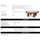 Masute Living - Masuta Design LUX, Marmura, Furnir Nuc, Presedio 100cm