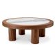 Masute Living - Masuta Design LUX, Marmura, Furnir Nuc, Presedio 100cm