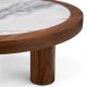 Masute Living - Masuta Design LUX, Marmura, Furnir Nuc, Presedio 100cm