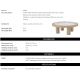 Masute Living - Masuta Design LUX, Marmura, Furnir Stejar, Presedio 100cm