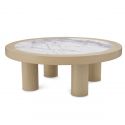 Masuta Design LUX, Marmura, Furnir Stejar, Presedio 100cm
