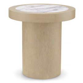 Masute Living - Masuta Design LUX, Marmura, Furnir Stejar, Presedio 50cm