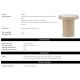 Masute Living - Masuta Design LUX, Marmura, Furnir Stejar, Presedio 50cm
