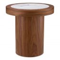 Masuta Design LUX, Marmura, Furnir Nuc, Presedio 50cm