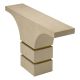 Console - Consola design LUX, Furnir Stejar albit, Thaddeus
