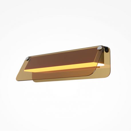 Aplice, corpuri de iluminat pentru pereti - Aplica de perete LED design minimalist Flat, chihlimbar