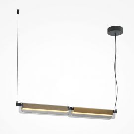 Pendule, Lustre suspendate - Lustra suspendata LED design minimalist Flat, fumuriu