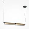 Lustra suspendata LED design minimalist Flat, fumuriu