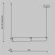 Pendule, Lustre suspendate - Lustra suspendata LED design minimalist Flat, fumuriu