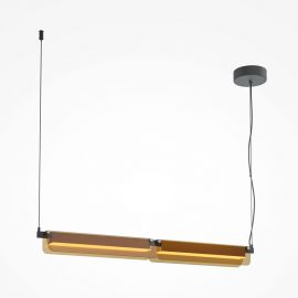 Pendule, Lustre suspendate - Lustra suspendata LED design minimalist Flat, chihlimbar